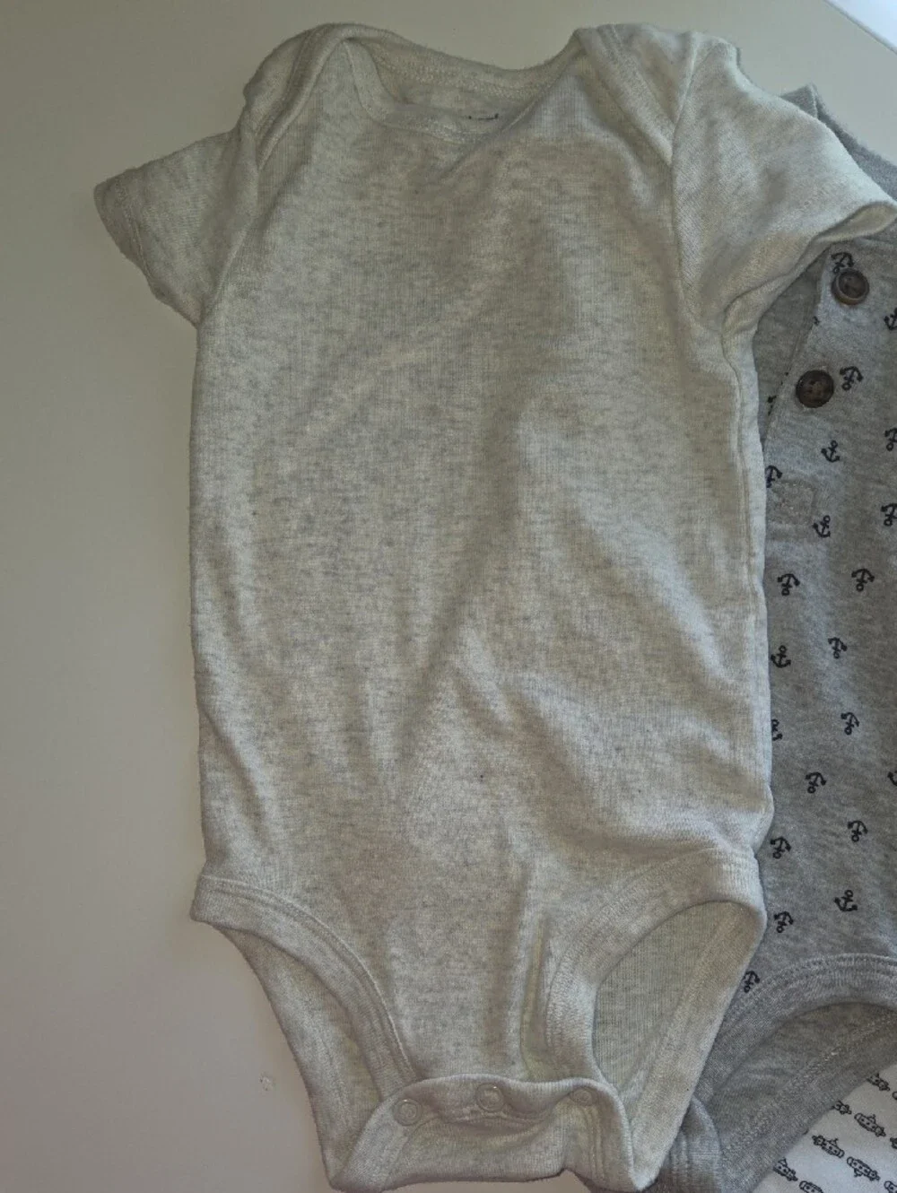 Kids Gray Neutral Bodysuit Set - Pack of 8 Carter's Mixed Gray Onesies